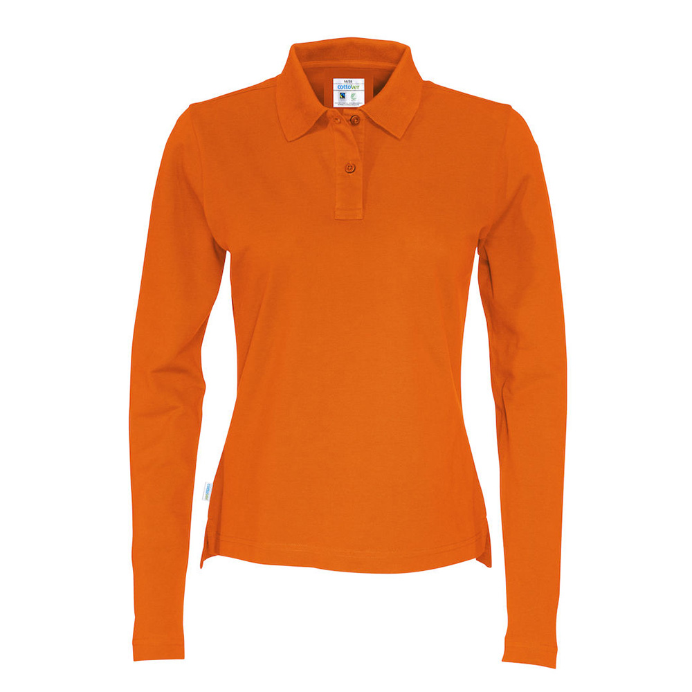 Ladies' polo shirt long sleeves - Image 10